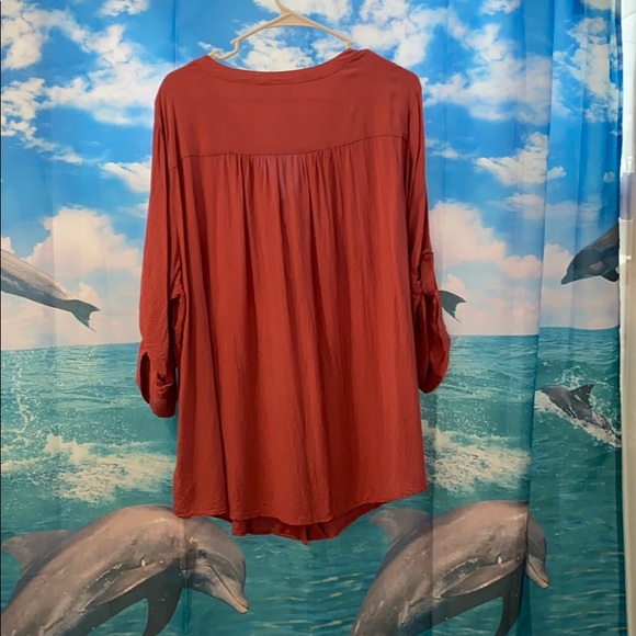 Muave pink torrid button up shirt - Picture 2 of 4